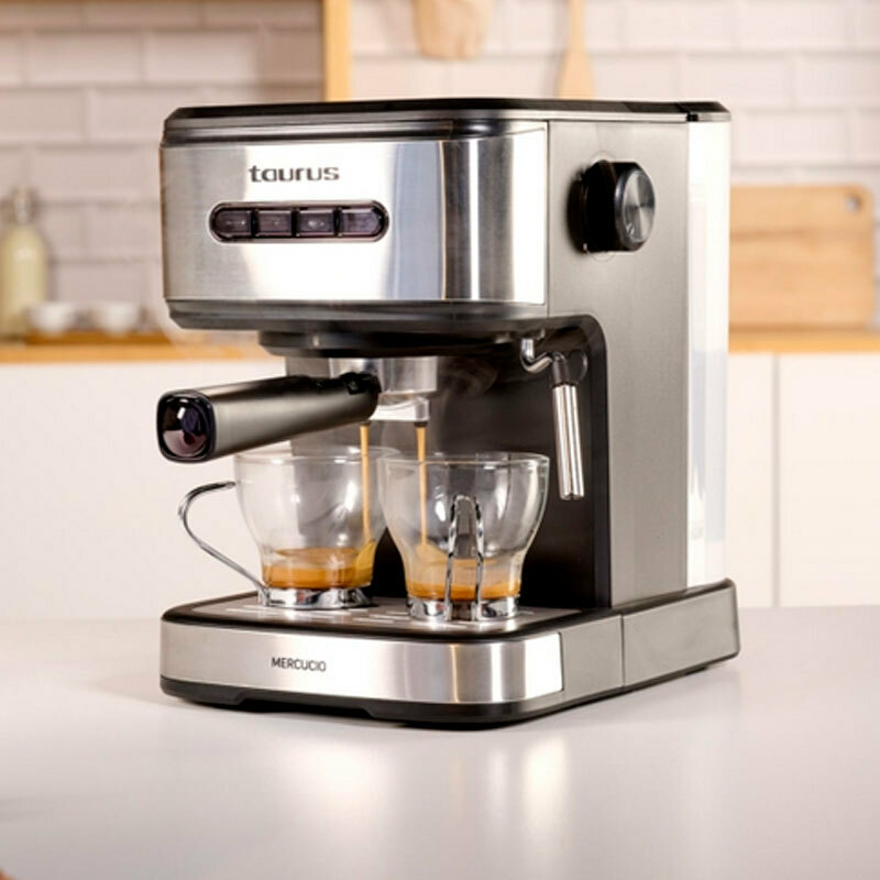 Cafetera espresso manual Taurus Mercucio 920625000 – 20 bar, 1,5 L depósito, Extra-Cream