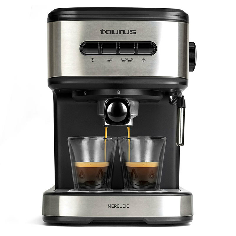Cafetera espresso manual Taurus Mercucio 920625000 – 20 bar, 1,5 L depósito, Extra-Cream