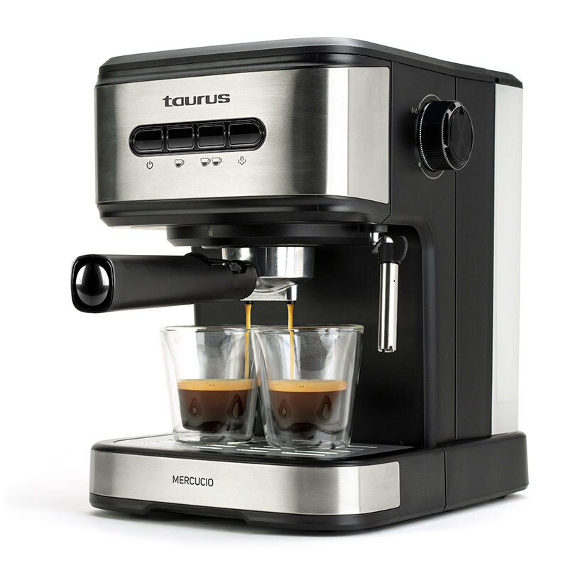 Cafetera espresso manual Taurus Mercucio 920625000 – 20 bar, 1,5 L depósito, Extra-Cream