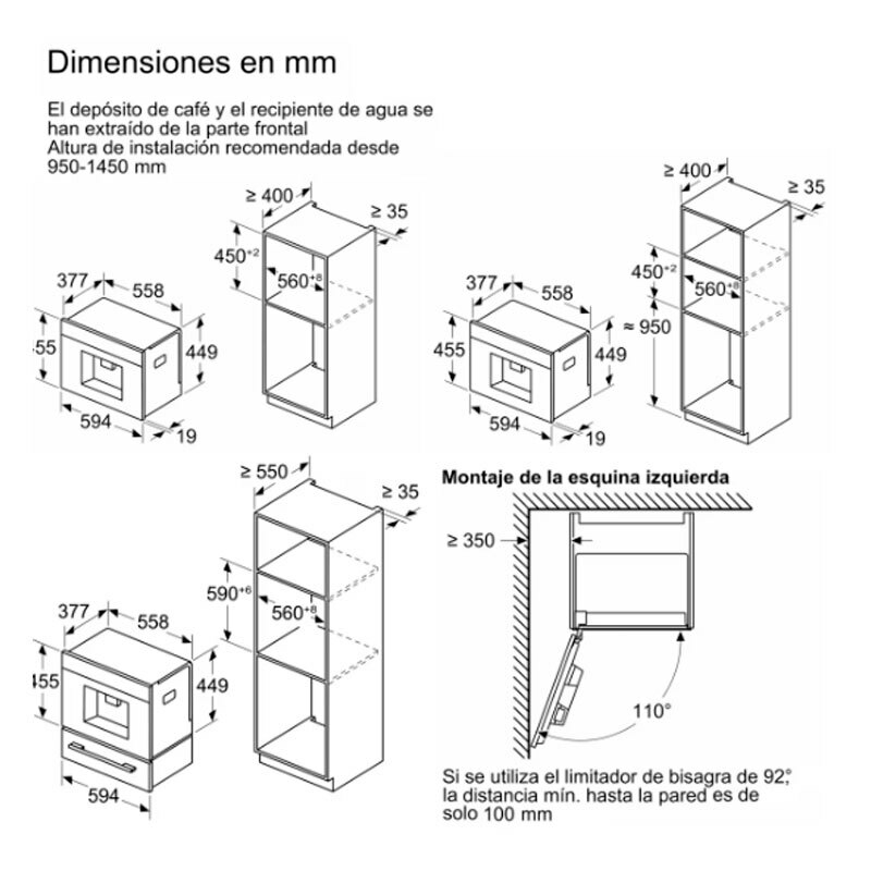 Cafetera superautomática Bosch CTL7181W0 – Molino cerámico, Jarra de leche integrada, 31 bebidas automáticas