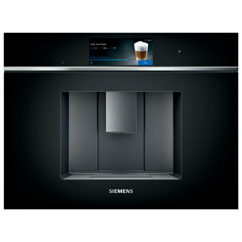 Cafetera superautomática integrable Siemens CT718L1B0 – Molinillo cerámico, Jarra de leche integrada, 30+ bebidas automáticas