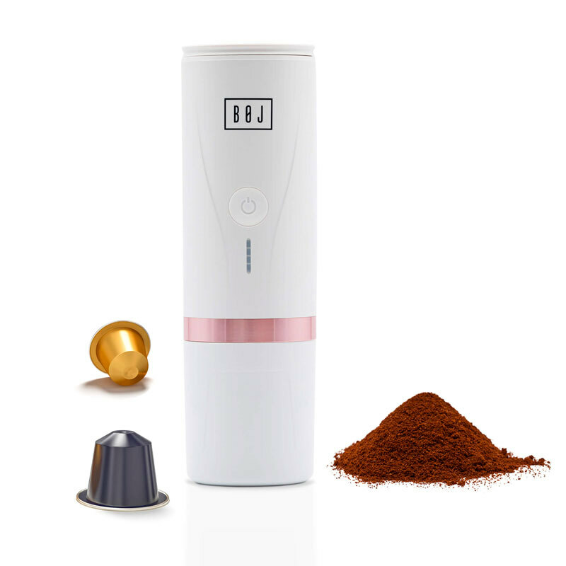 Cafetera portátil BOJ Giro – 20 bar, Batería 7.500 mAh, Compatible Nespresso