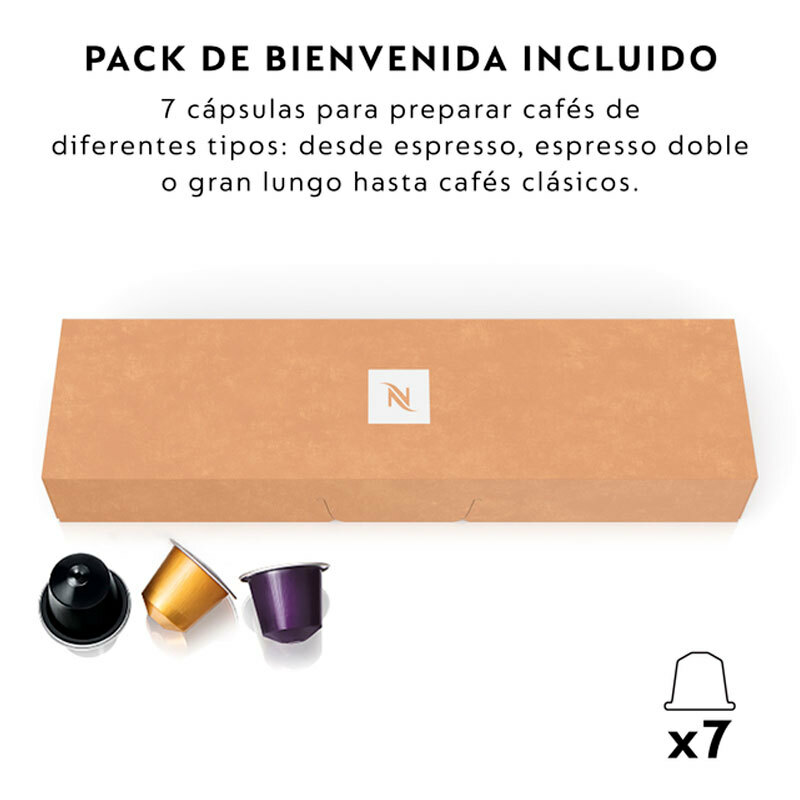 Cafetera de cápsulas Krups Essenza Mini XN1108RD – Nespresso Original, 19 bar, Depósito 0,6 L