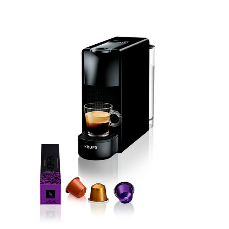 Cafetera de cápsulas Krups Essenza Mini XN1108RD – Nespresso Original, 19 bar, Depósito 0,6 L