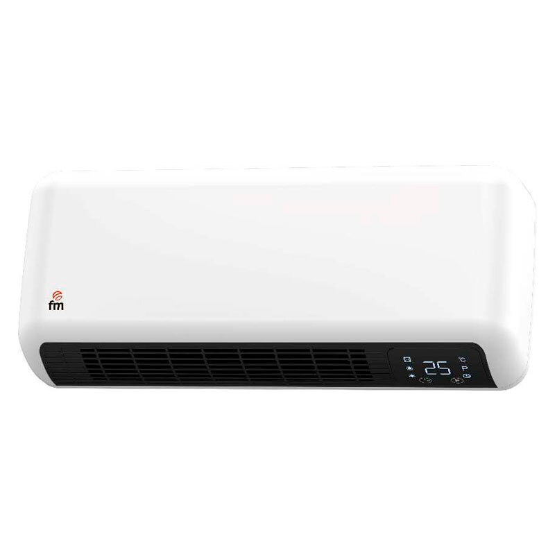 Calefactor mural cerámico FM TS-20 – 2000 W, Programable con mando, IP22