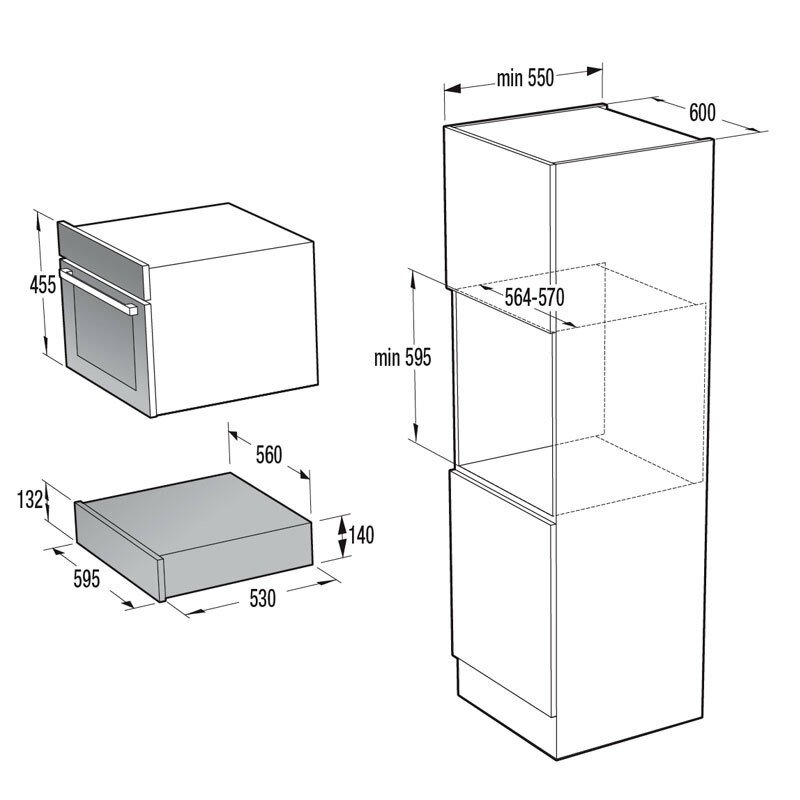 Cajón calientaplatos Hisense WDH14BG – Integrable, 20 L, Control táctil