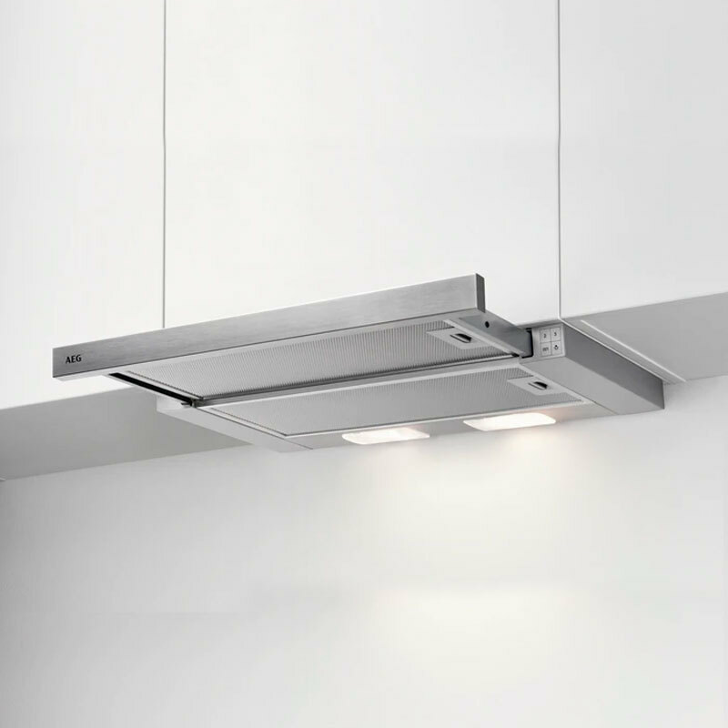 Campana telescópica AEG DPB3632S – 60 cm, 410 m³/h, Inox