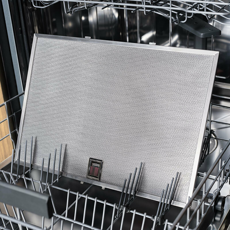 Campana decorativa Electrolux LFV436K – 615 m³/h, Hob2Hood automático, Cristal negro