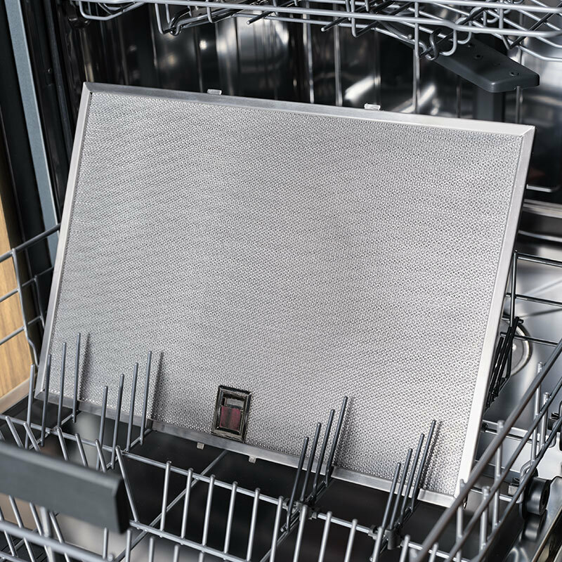 Campana extractora pared Electrolux LFV439K – 615 m³/h, Cristal negro inclinado, Controles táctiles Hob2Hood