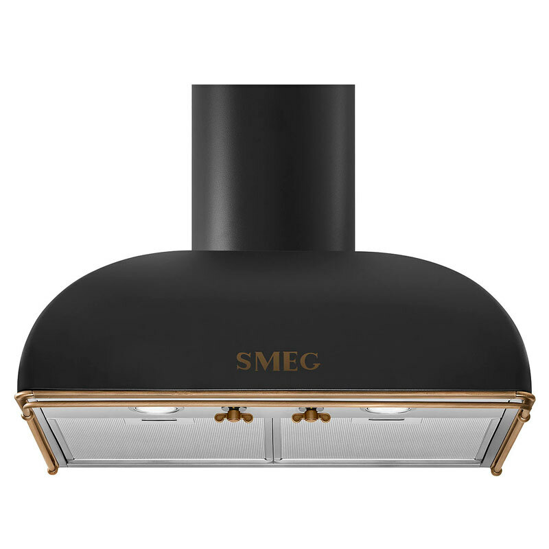 Campana mural Smeg KS59AOE2 – 820 m³/h, Silenciosa, Antracita