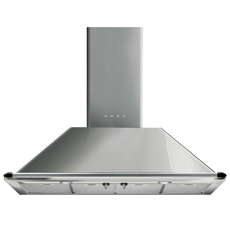 Campana decorativa Smeg KTR110XE – 110 cm, 820 m³/h, Inox