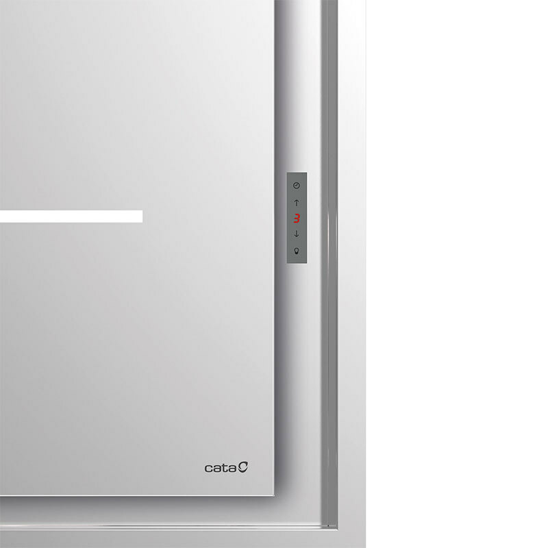 Campana extractora isla Cata ISLA BENNU SLIM 1200 X – 620 m³/h, Inox, Mixta