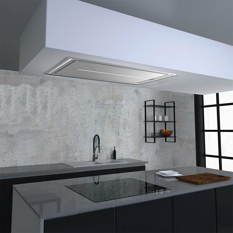 Campana extractora isla Cata Bennu Slim 900 X – 620 m³/h, Inox, 65 dB