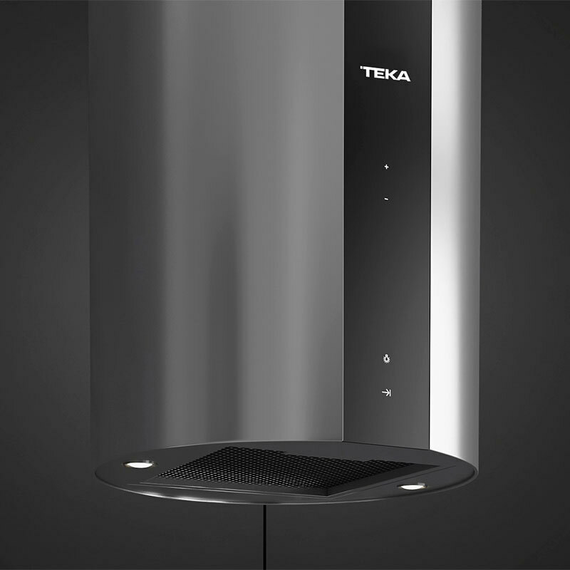 Campana de isla Teka CC 485 – Clase A, 771 m³/h, Inox