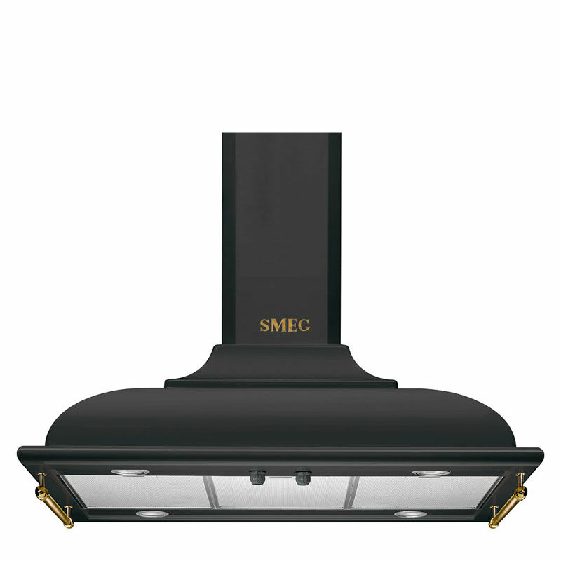 Campana de isla Smeg KCI19AOE – 90 cm, 820 m³/h, Antracita