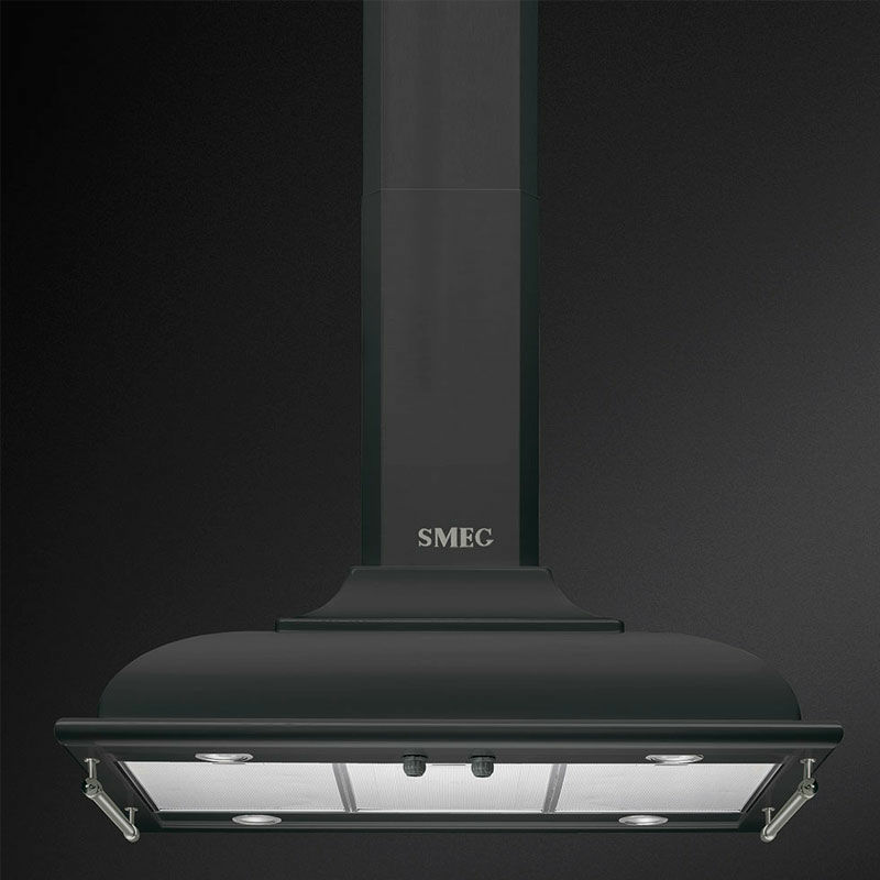 Campana de isla Smeg KCI19AOE – 90 cm, 820 m³/h, Antracita