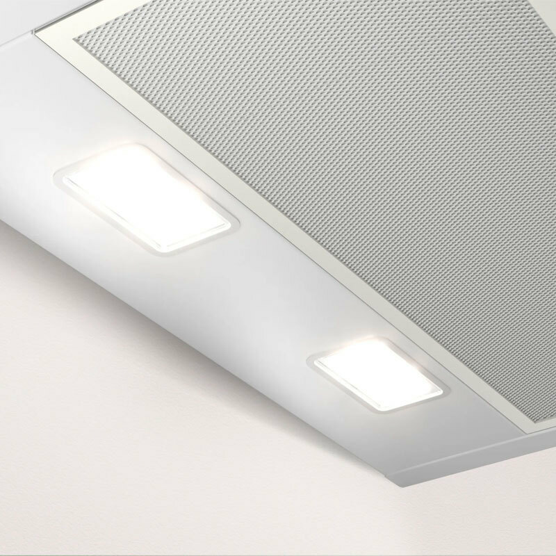 Campana decorativa de pared Balay 3BC567GBH – Cristal blanco 60 cm, 768 m³/h, Control táctil