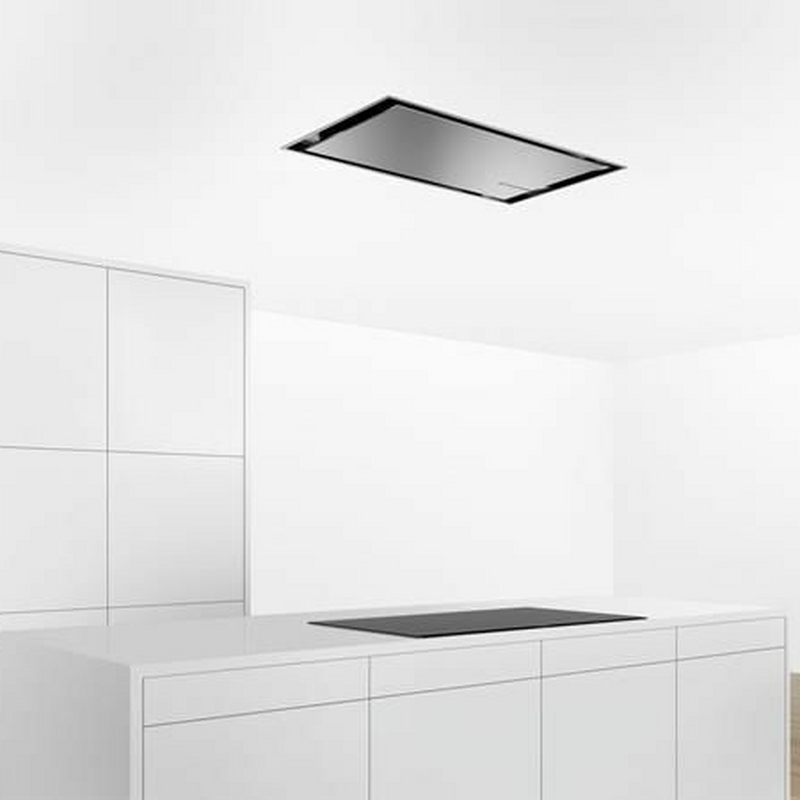 Campana extractora de techo Bosch DRC96AQ50 – Empotrada, 734 m³/h, Home Connect