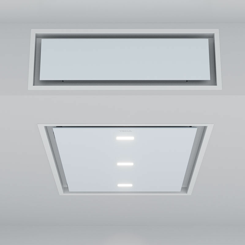 Campana de techo empotrada Teka DHT 97670 ROS WH – 808 m³/h, Aspiración perimetral, Clase A++