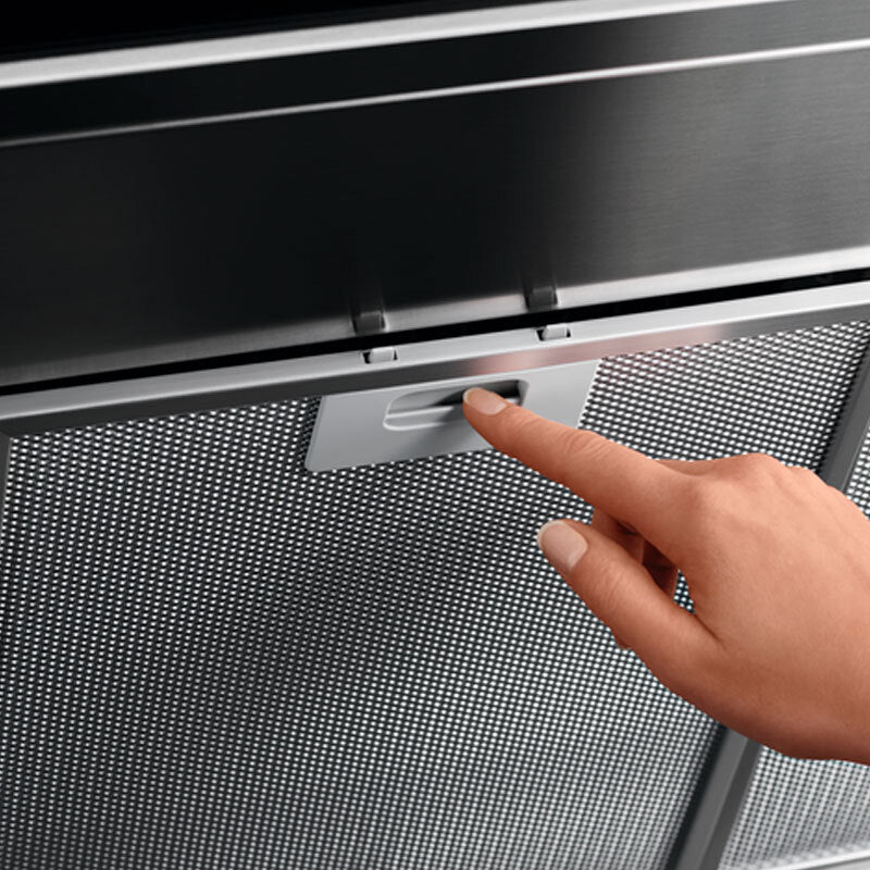 Campana decorativa de pared AEG DBE5960HB – Inox antihuellas, 720 m³/h, 90 cm