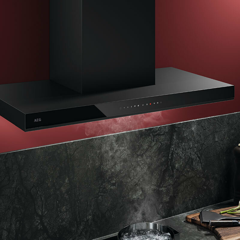 Campana extractora de pared AEG GB87D91CB – 90 cm, 760 m³/h, Silenciosa