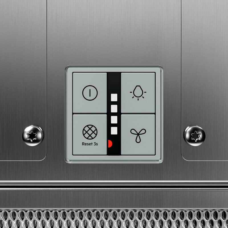Campana extractora de techo empotrada AEG NDC7792SM – 90 cm, 715 m³/h, Silenciosa