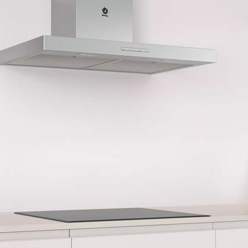 Campana decorativa de pared Balay 3BC077EX – 450 m³/h, 65 dB, LED