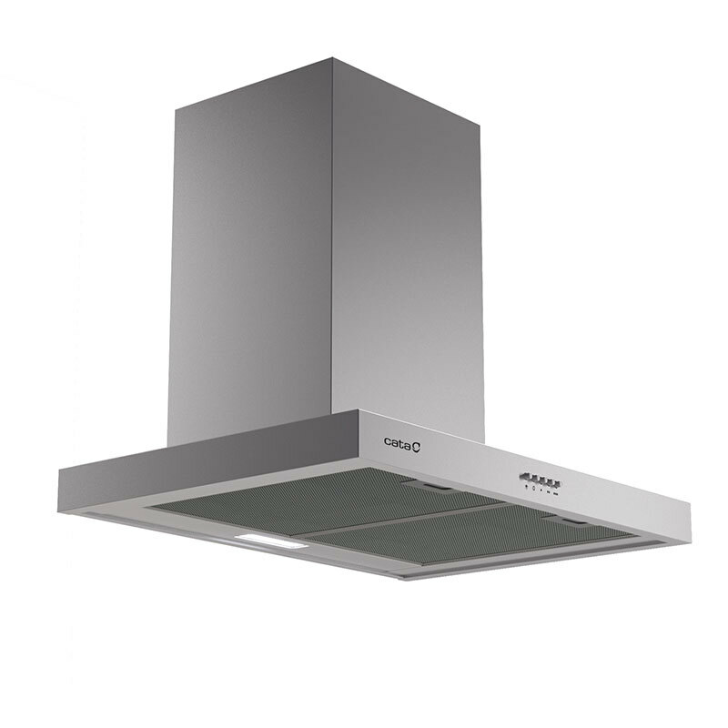 Campana decorativa de pared Cata S PLUS 6010 X – 60 cm, 637 m³/h, Acero inoxidable