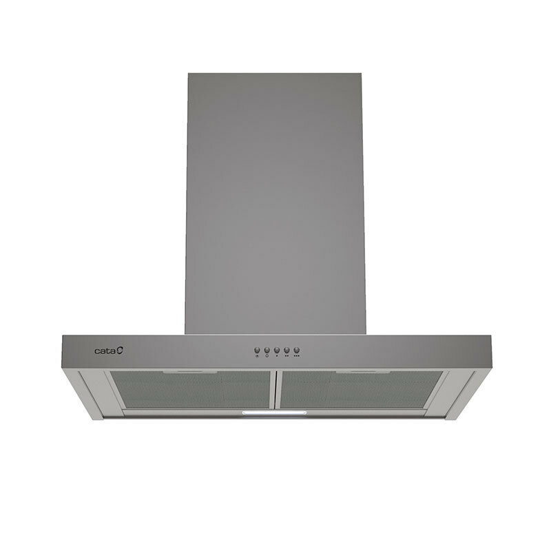 Campana decorativa de pared Cata S PLUS 6010 X – 60 cm, 637 m³/h, Acero inoxidable