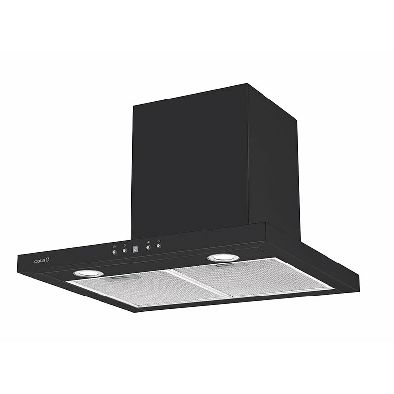 Campana decorativa de pared Cata SPRO 6000BK – 1001 m³/h, 60 cm, Clase A