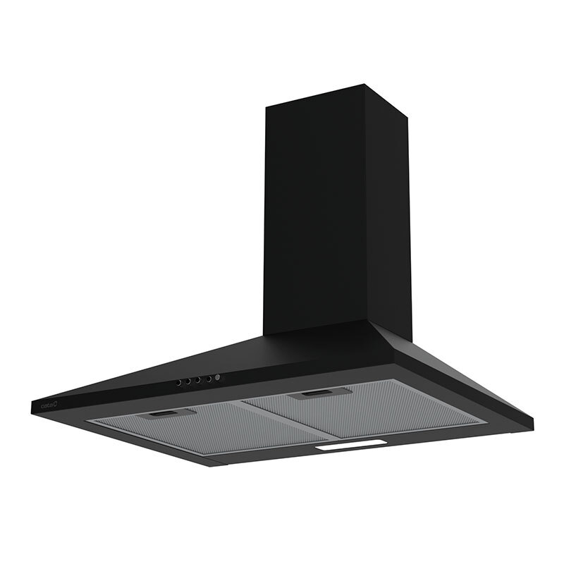 Campana decorativa de pared CATA VK6000BK – 60 cm, Clase A, 395 m³/h