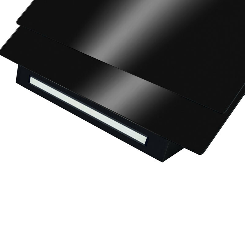 Campana decorativa de pared Fagor 3CFT9051N – 560 m³/h, Clase A+, Cristal negro