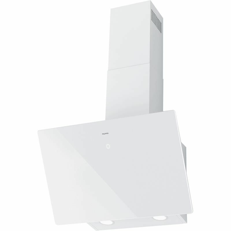 Campana decorativa de pared Mepamsa CUADRO 60 – 580 m³/h, Clase A, Cristal templado blanco