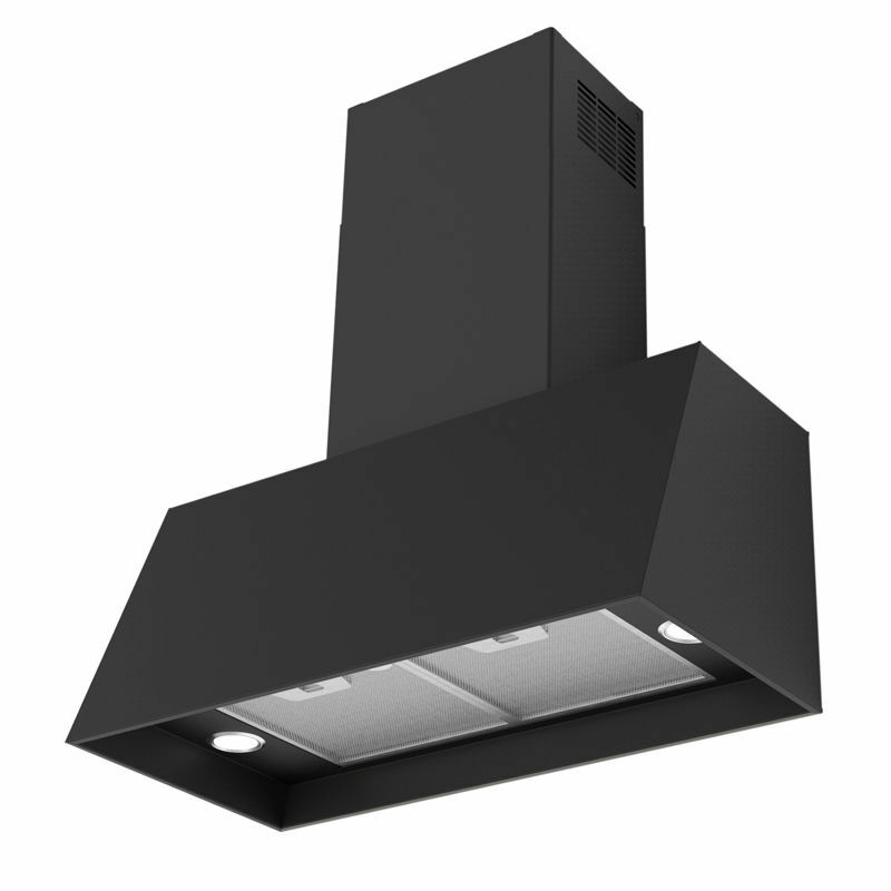 Campana decorativa de pared Mepamsa Country 70 (321.0580.502) – 600 m³/h, 70 cm, Negro mate