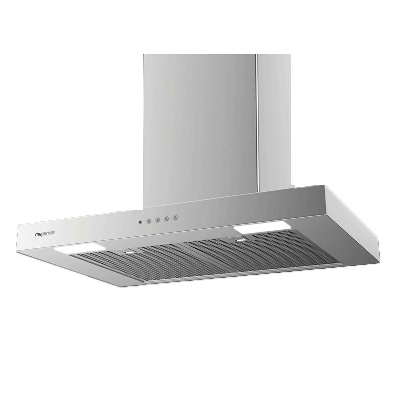 Campana decorativa de pared Mepamsa STILO NEO 60 X – Inox, 710 m³/h, Filtro metálico lavable