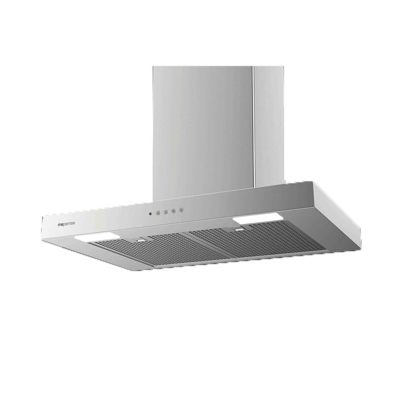 Campana decorativa de pared Mepamsa STILO NEO 70 X – 710 m³/h, Inox 70 cm, Filtros lavables