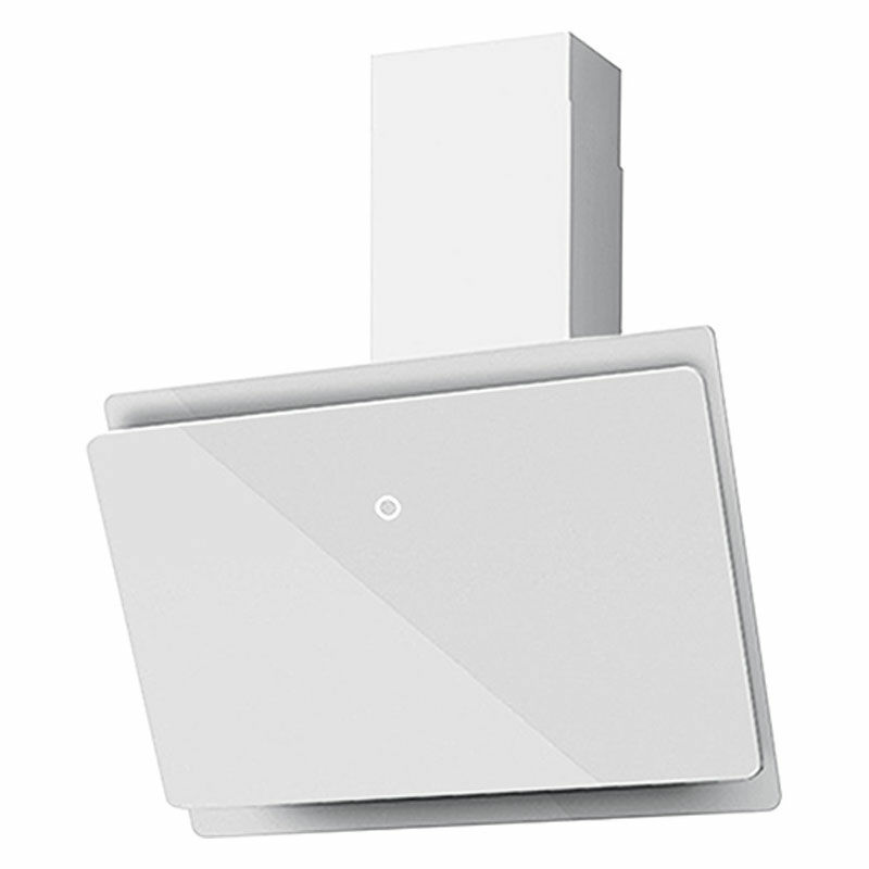 Campana decorativa Mepamsa Luna Plus 90 – Cristal blanco, 590 m³/h, Clase A