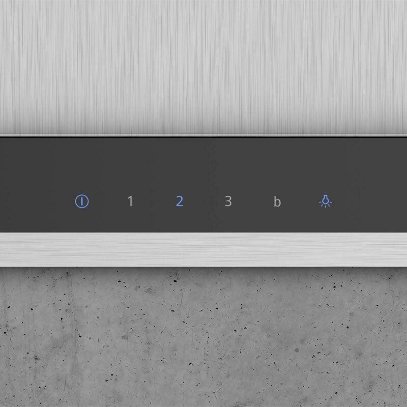 Campana decorativa de pared Siemens LC67BHM50 – 60 cm, Inox, 459/752 m³/h