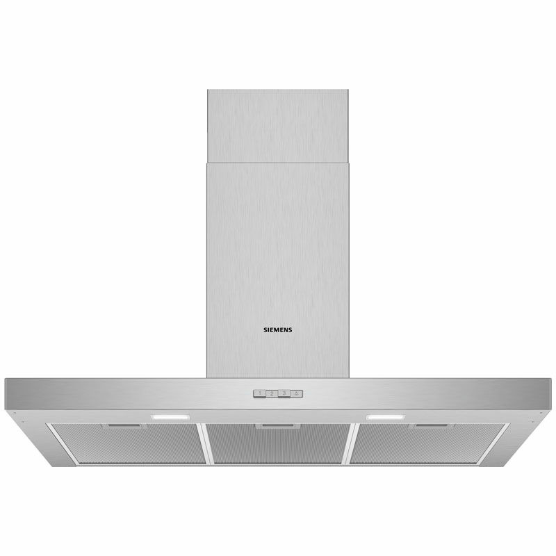 Campana decorativa de pared Siemens LC96BBC50 – 90 cm, 619 m³/h, Inox