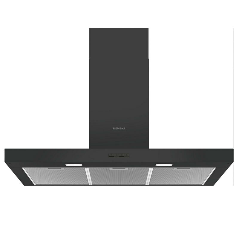 Campana decorativa de pared Siemens LC96BBC60 – 619 m³/h, 90 cm, Negro