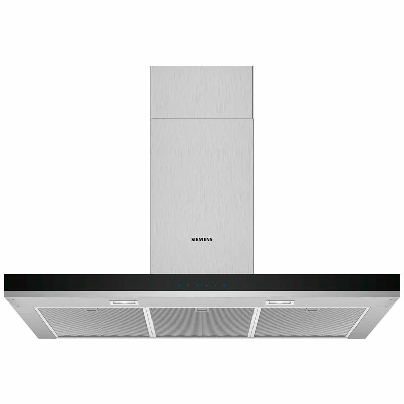Campana extractora de pared Siemens LC96BHM50 – 90 cm, 604 m³/h, Acero inoxidable