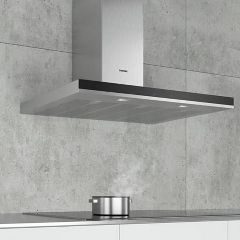 Campana decorativa de pared Siemens LC97BHM50 – 739 m³/h, 90 cm, Control táctil