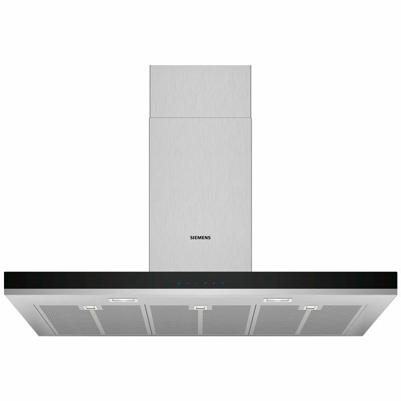 Campana decorativa de pared Siemens LC97BHM50 – 739 m³/h, 90 cm, Control táctil