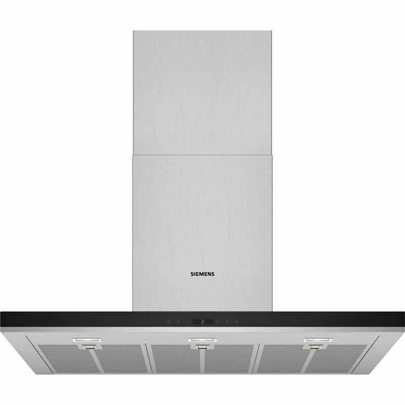Campana decorativa pared Siemens LC98BIP50 – 844 m³/h, Clase A+, LED regulable