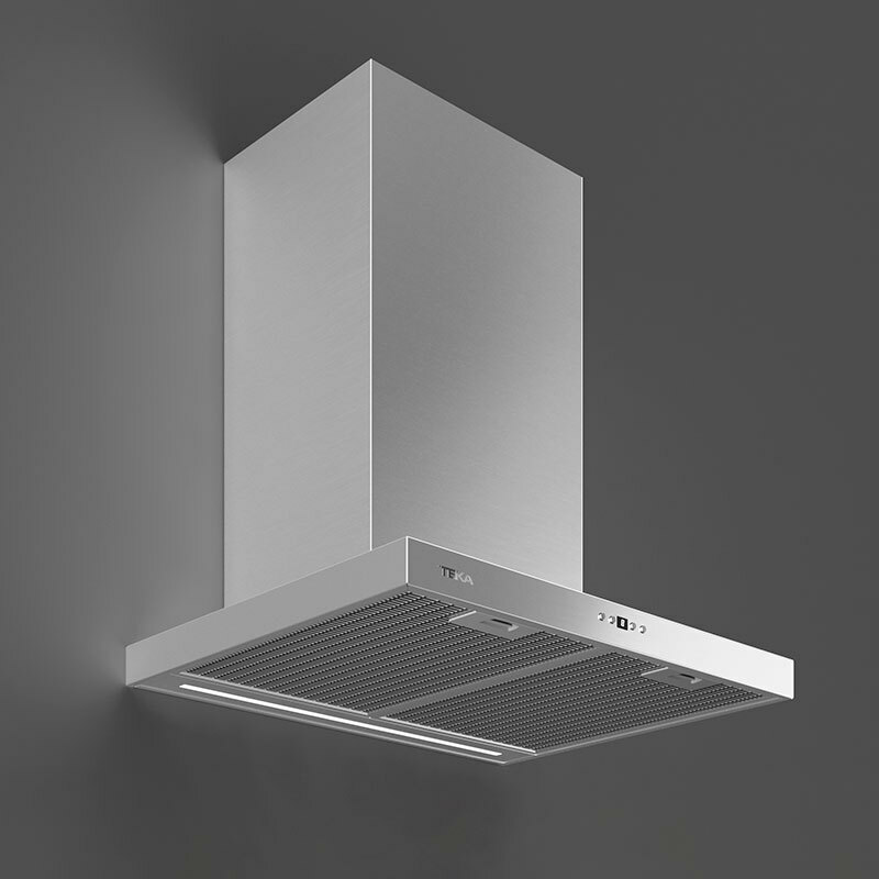 Campana decorativa de pared Teka DSH 686 – 735 m³/h, Clase A, Inox