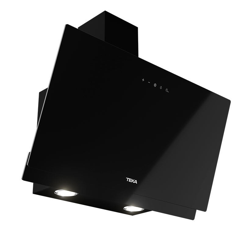 Campana decorativa de pared Teka DVN 74030 TTC – 70 cm, Perimetral 445 m³/h, Cristal negro