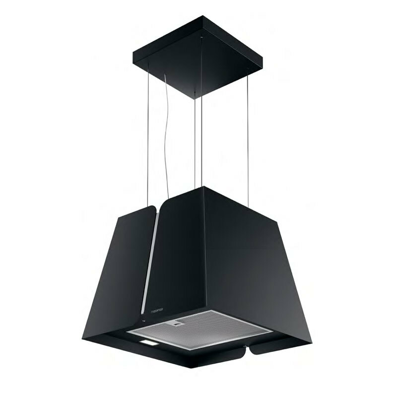 Campana de isla Mepamsa Victoria 43 – 740 m³/h, Clase A, Negra mate