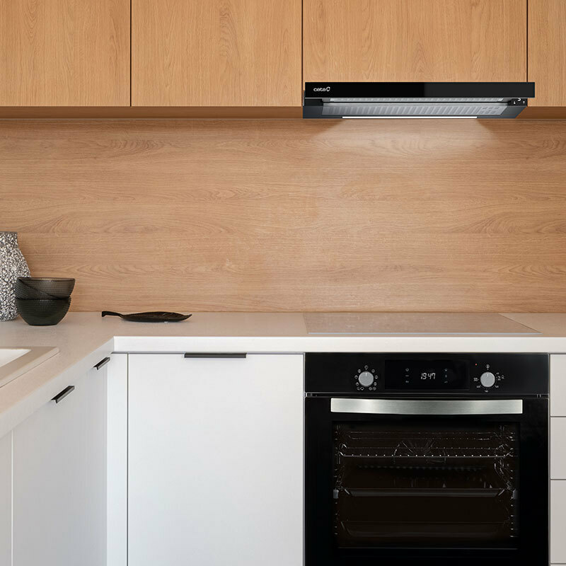 Campana telescópica Cata TFH 6830 GBK – Bajo mueble, 600 m³/h, A+++