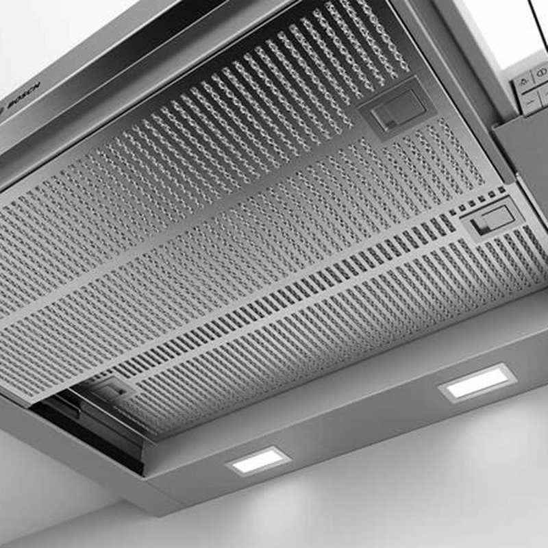 Campana telescópica integrable Bosch DFS067A51 – 60 cm, Motor EcoSilence, 727,7 m³/h