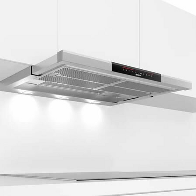 Campana telescópica bajo mueble Bosch DFS097K51 – 395 m³/h, 53 dB, Clase B